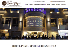 Tablet Screenshot of hotelpearlmarc.com